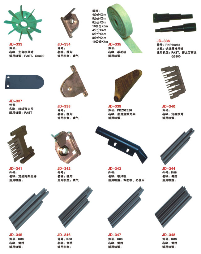 剑杆织机常用零部件39