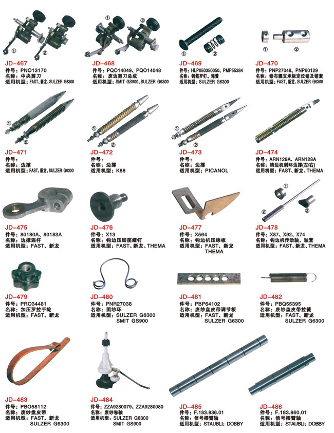 剑杆织机常用零部件47