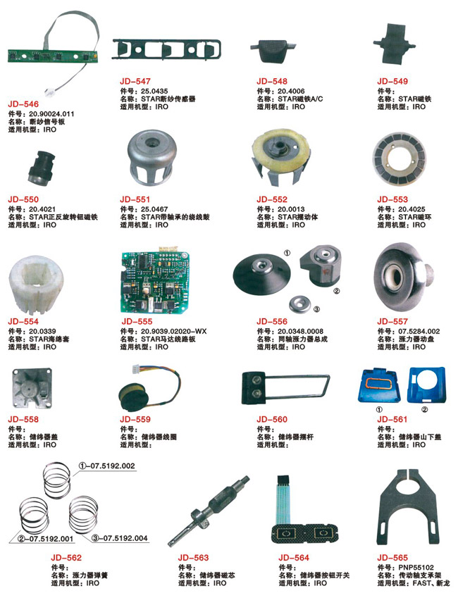 剑杆织机常用零部件51
