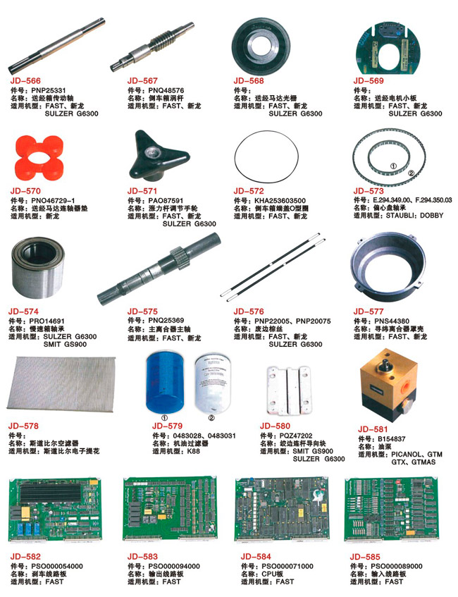 剑杆织机常用零部件52