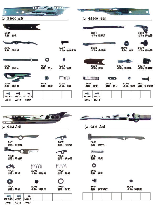 剑杆织机常用零部件63